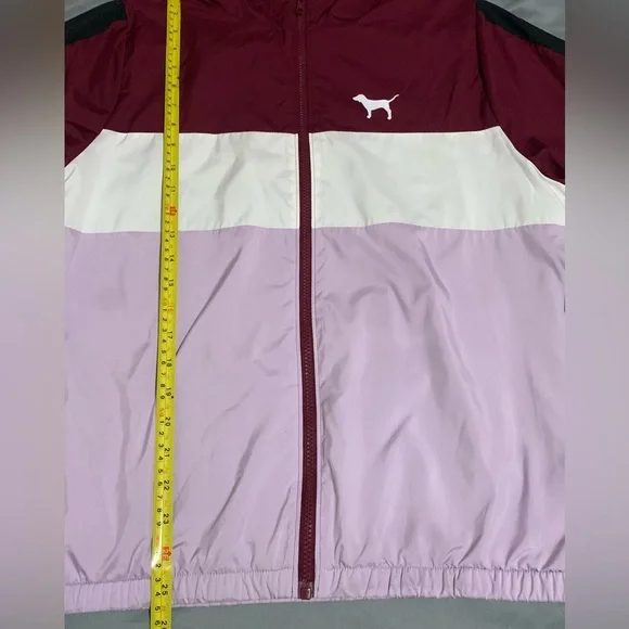 PINK Victoria's Secret Women Burgundy and Lavender Raincoat, XS/S NWOT. - Picture 10 of 12